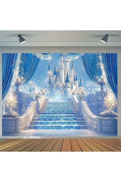 Choice3 خلفية حفلة قلعة جليدية مستوحاة من فيلم فروزن، مقاس 210×150 بكسل - قلع...