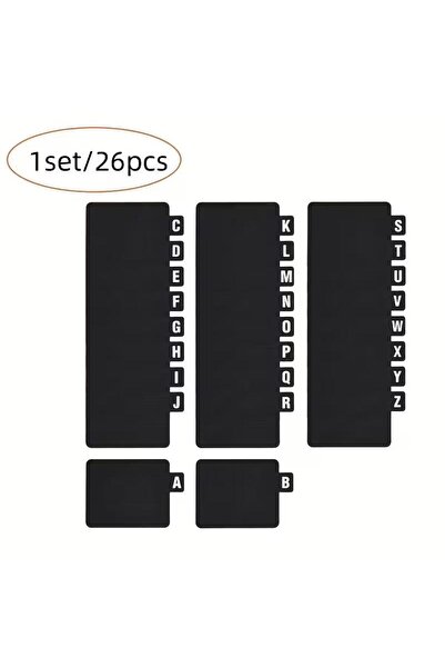 Choice 26pcs 26pcs CD/DVD/Vinyl Record Organizer Dividers A-Z Alphabet File S...