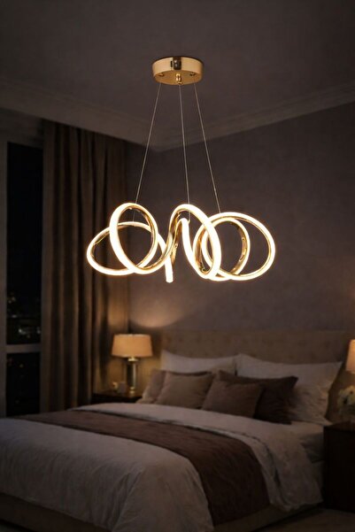 VİVA AVİZE & ELEKTİRİK Yıldız LED Modern Avize 3 Renk Işık Seçenekli