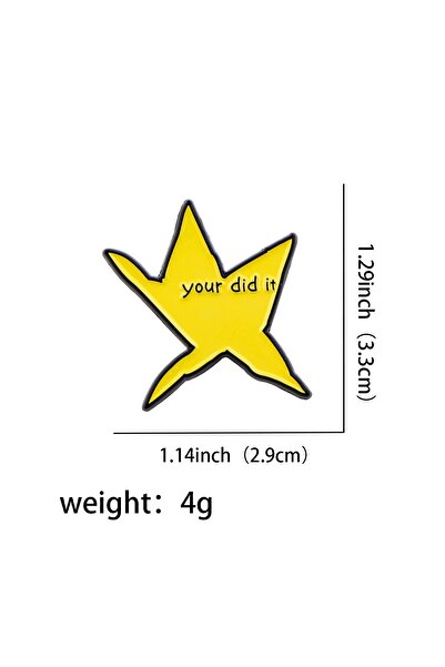 Choice one size Funny "Your Did It" Star Enamel Pin Brooch Pines Lapel Pins B...