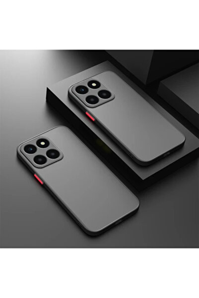 Choice جراب حماية صلب أسود غير لامع وشفاف لهواتف Honor X8b وX9B وX9A وX6S وX6...