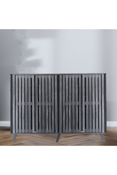 DEC24 A shoe cabinet with a luxurious and modern design, 160cm