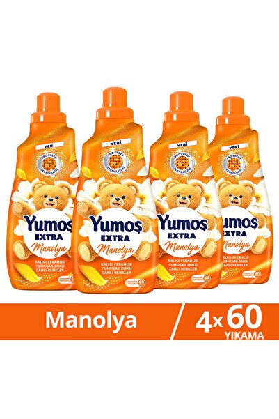 Yumoş Extra Çamaşır Yumuşatıcı 60 Yıkama Manolya 1440 ml x4