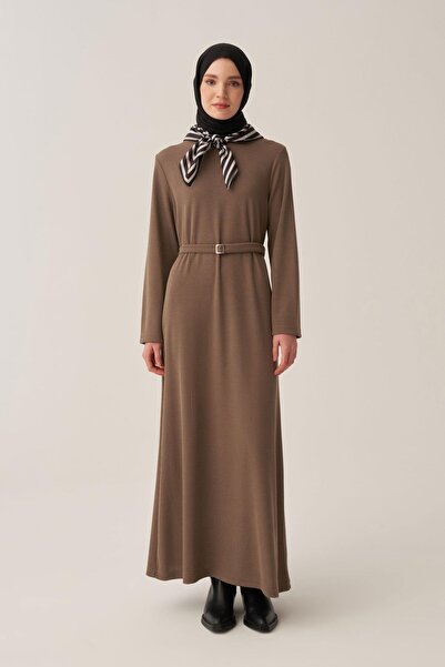 ALLDAY Mink Belt Buckle Dress