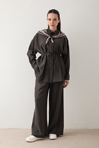 Melike Tatar Scarf and Shirt Set 32-2634