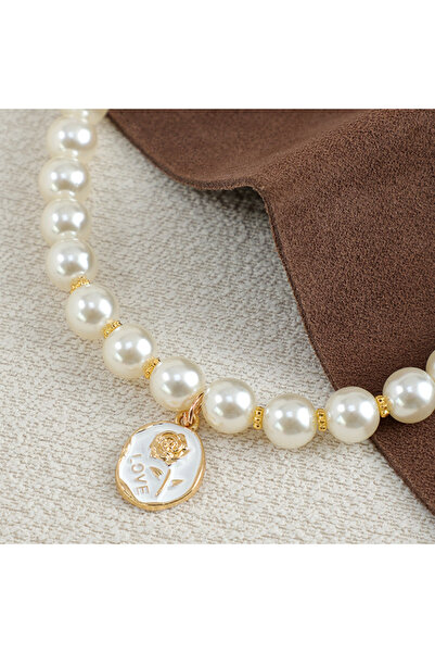 Choice طوق للقطط والحيوانات الأليفة مزين بوردة بيضاء بطول 25-30 سم، مع قلادة ...