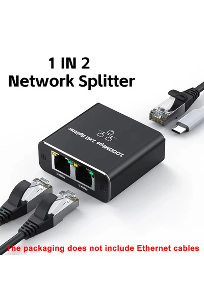 Choice موزع شبكة أسود بسرعة 1000 ميجابت في الثانية، محول جيجابت RJ45 من 1 إلى...