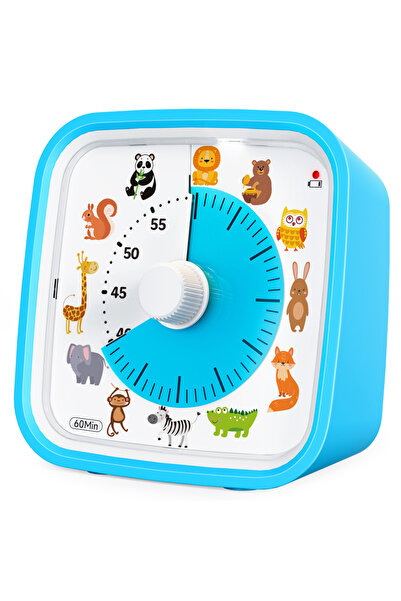 choice2 مؤقت مرئي على شكل حيوان بري VT01Bluelandanimal مع غطاء سيليكون، مؤقت ...