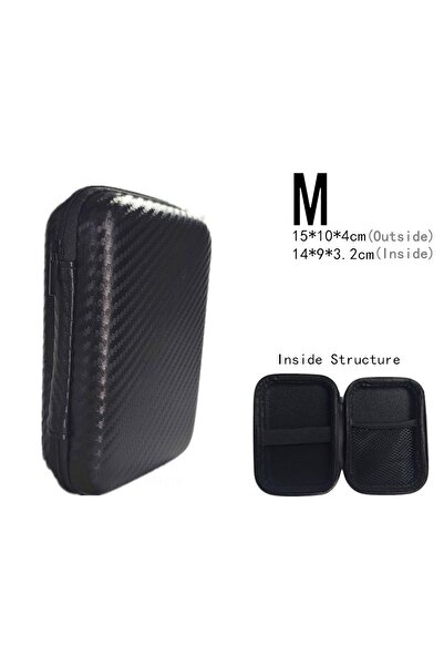 Choice حقيبة أدوات متعددة القياسات الرقمية M، حقيبة سوداء لسماعات الرأس، حقيب...