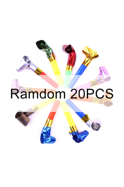 Choice1 مجموعة من 20 صفارة تنين متعددة الألوان بألوان عشوائية، 5/10/15/20 قطع...
