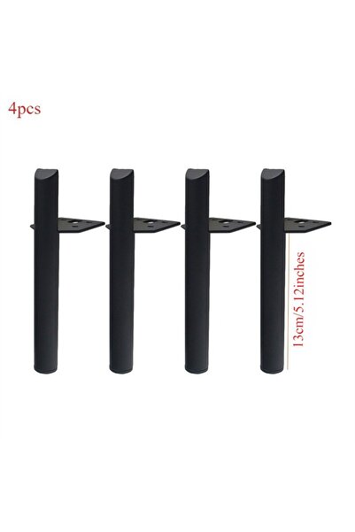 Choice black 13cm 4pcs 4pcs Chair Base Custom Made Matt Black Textural Furnit...