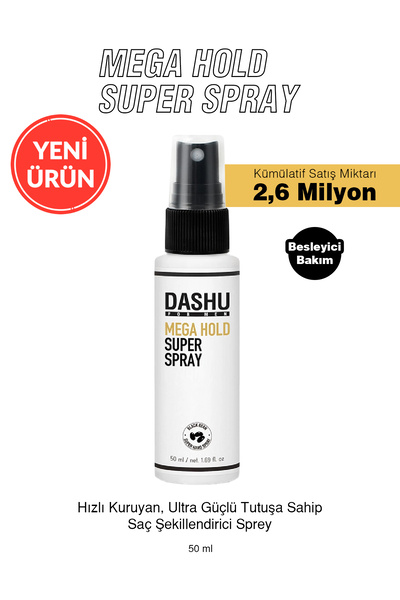 Dashu Hızlı Kuruyan, Ultra Güçlü Tutuşa Sahip Saç Şekillendirici Sprey For Me...