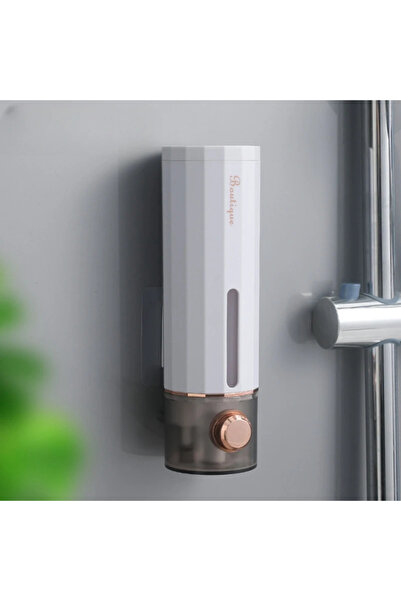 Choice A-White Non-Perforating Soap Dispenser Hand Sanitizer Wall Hanger Pres...