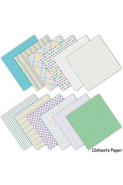 Choice 12Sheet Paper A 12-Pack Easter Themed Scrapbooking Paper Pads,Single-s...