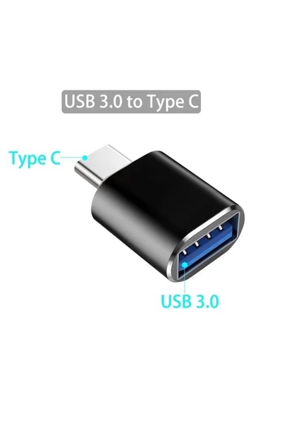 Choice محول USB 3.0 إلى النوع C ذكر أسود اللون، موصل USB A إلى USB-C، محول OT...
