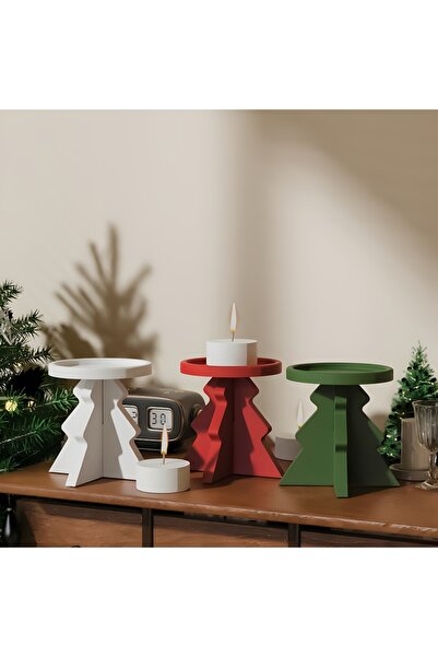 Choice قالب واحد لصنع شموع على شكل شجرة عيد الميلاد - لصنع الشموع الاحتفالية،...