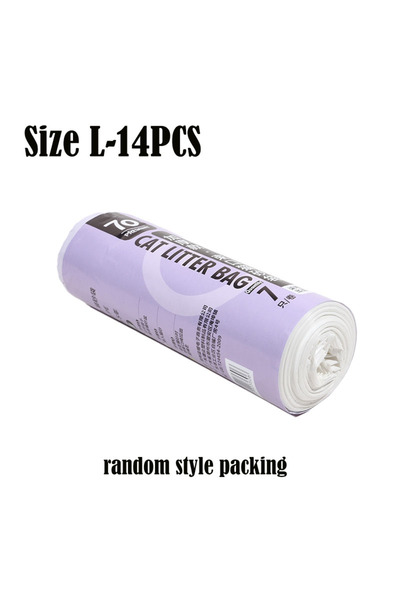 Choice حقيبة فضلات القطط L-14PCS، حقيبة منزلية محمولة للحيوانات الأليفة، متعد...