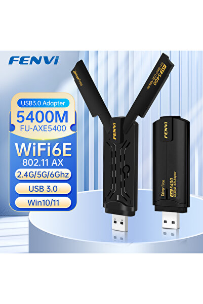 Choice WiFi 6E FU-AXE5400 FENVI AXE5400 WiFi 6E USB Adapter Dongle Tri Band 2...