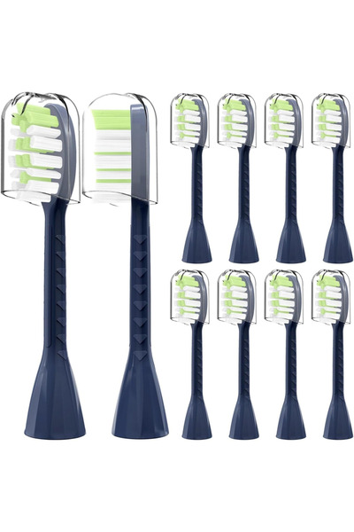Choice6 Blue 10Pack Toothbrush Replacement Heads Compatible with Philips One ...
