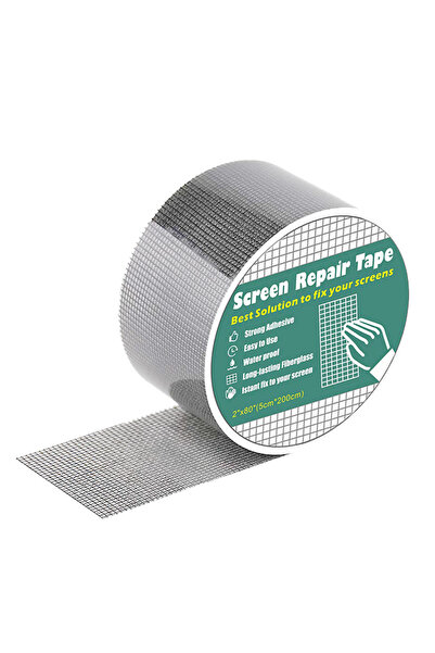 Choice شريط لاصق لإصلاح شاشات النوافذ الرمادية، 5 × 200 سم، شريط شبكي لاصق، ر...