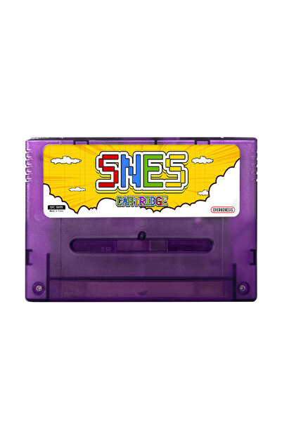 Choice Transparent Purple Super SFC V12 SNES Game Card 3000 in 1 With 8GB TF ...