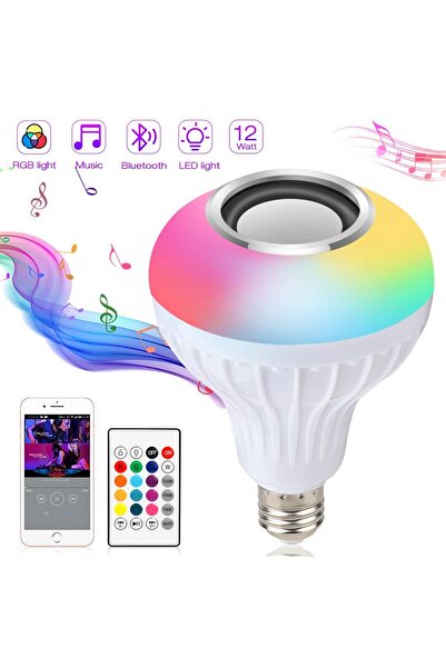 Choice 12w E27 RGB and White E27 12W RGB Colorful Music Remote Control LED Bu...