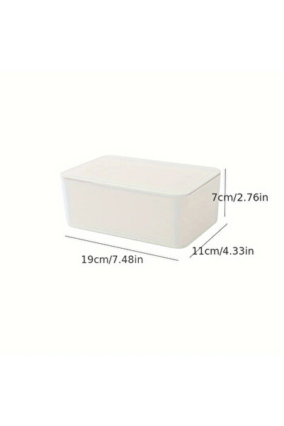 Choice White 1/2pc Wet Tissue Box Wet Wipes Storage Box Sealed with Lid Livin...
