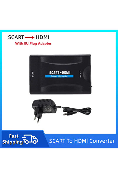 Choice محول فيديو وصوت متوافق مع HDMI بدقة 1080 بكسل، مزود بقابس أوروبي وكابل...