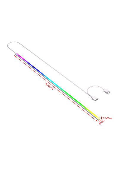 Choice A408 Coolcirc ARGB LED Strip Light 5V 3Pin/Small 4Pin Square Tube Sili...