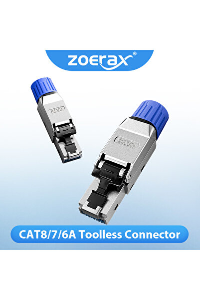 Choice كابل إيثرنت CAT6A قطعة واحدة ZoeRax قطعة واحدة RJ45 CAT8 CAT7 CAT6A بد...