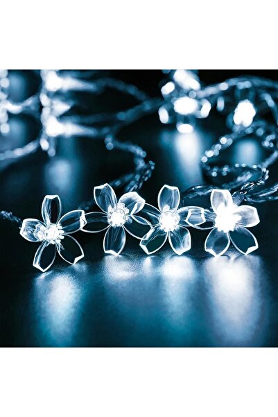 Choice سلسلة إضاءة بطول 10 أمتار، 80 مصباح LED أبيض بارد، قطعة واحدة، على شكل...