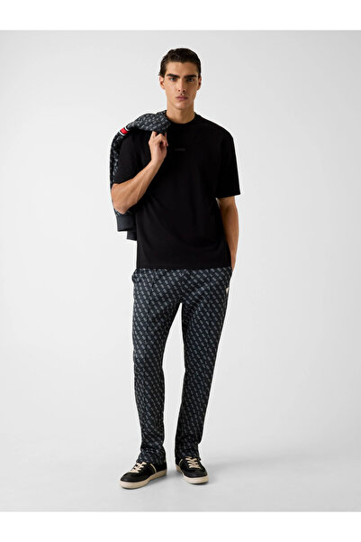 Guess Giano Crew Neck Short Sleeve Men's Black T-Shirt Z6Ri16I3Z14-Jblk