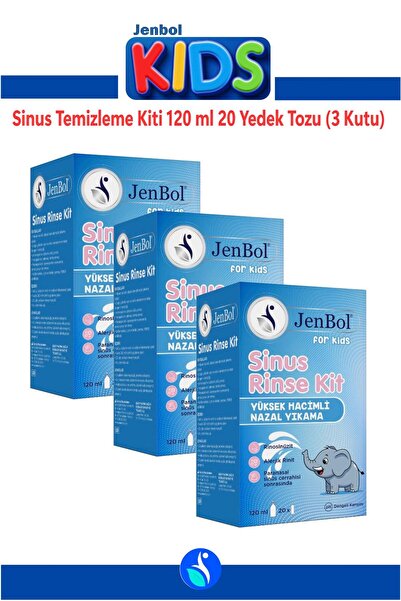 Jenbol Kids Sinus Rinse Burun ve Sinus Temizleme Kiti 120 ml X 20 Yedek Tozu ...
