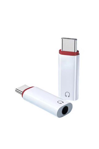 Choice قطعتان من محولات الصوت من نوع USB-C إلى منفذ سماعة رأس أنثى 3.5 ملم لن...