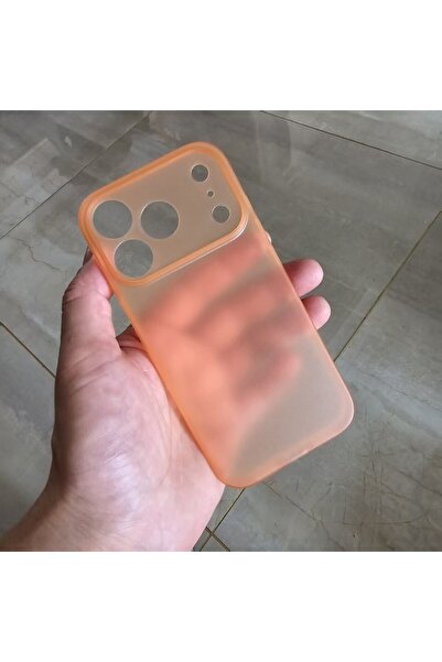 Choice جراب هاتف برتقالي فائق النحافة غير لامع من البولي بروبيلين لهاتف آيفون...