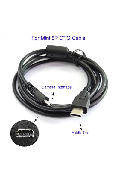 Choice 1M OTG Cable for Camera Type-C to MINI 8P B ; Android phone connected ...