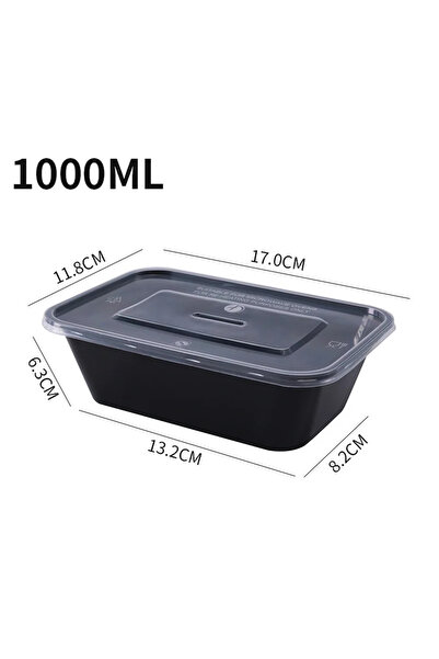 Choice 20pcs Square box 1000ml Thick Disposable Takeaway Lunch Box Tableware ...