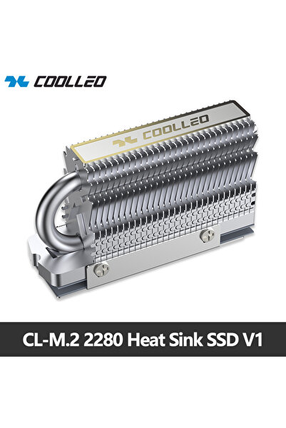 Choice مشتت حراري SSD CL-M.2 2280 COOLLEO HR-09 M.2 2280 مطلي بالكهرباء بالكا...