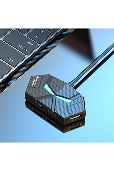 Choice 4 Ports-Black-0.6CM 7-Port USB 2.0 Hub USB Docking Station 0.6M/1.2M U...