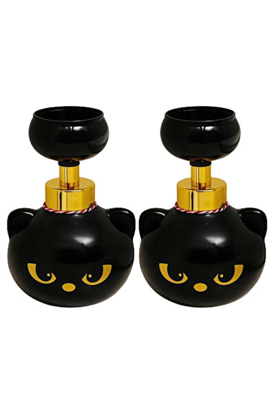 Choice 2pcs Cute Cat Paw Foaming Soap Dispenser Black Foam Hand Soap Dispense...