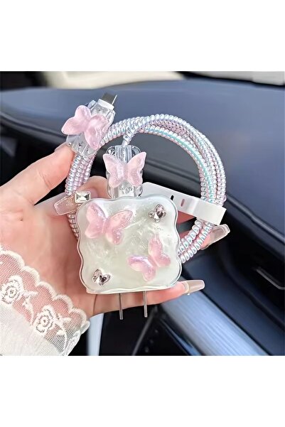 Choice 1SEt 5pcs-set 3D Butterfly Wave Edge Charger Protective Cover Suitable...