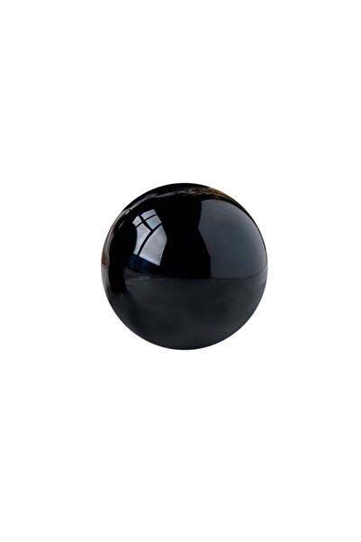 Choice كرة من حجر الأوبسيديان الأسود الطبيعي، قطرها 40 مم، كرة كريستالية كبير...