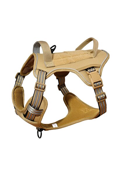 Choice1 S Khaki Dog Tactical Harness Vest Pet Dog Harness with 5pcs Dog Patch...