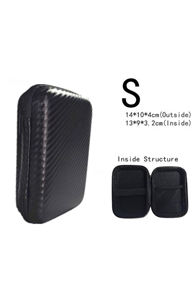 Choice حقيبة أدوات متعددة القياسات الرقمية S سوداء اللون، حقيبة سماعات رأس، ح...