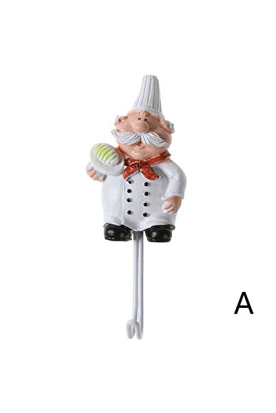 Choice خطافات تخزين على شكل طاهٍ مبدع في المطبخ، خطافات جدارية لأدوات المطبخ