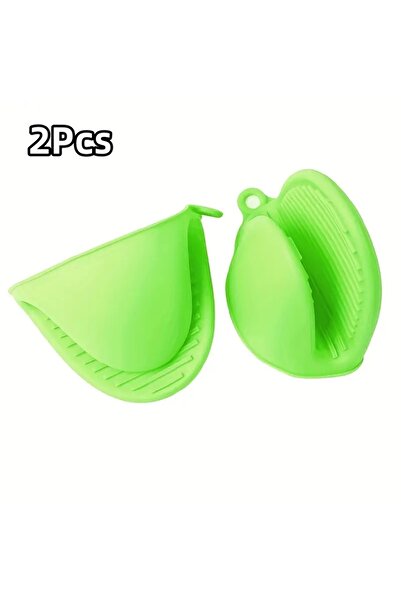 Choice green 2Pcs Silicone Pot Holder Gloves Non-Slip Grip Kitchen Utensils A...