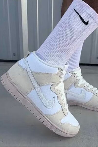 Nike Dunk High Retro Premium Unisex Sneaker Genuine Leather High-Top Casual S...