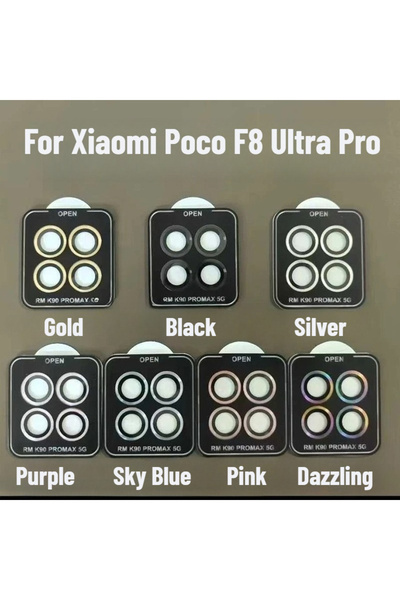 Choice غطاء حماية للعدسة مصنوع من الزجاج المقوى الأسود لهاتف Poco F8 Ultra، م...