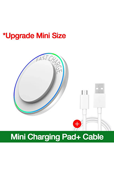 Choice White with Cable Portable Mini Desktop 100W Wireless Charger Stand Pad...