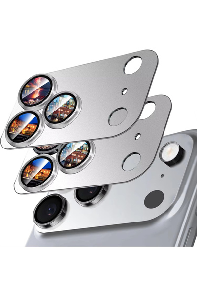 Choice واقي شاشة زجاجي مقوى لهاتف آيفون 17 برو ماكس، قطعتان فضيتان، مناسب لكا...